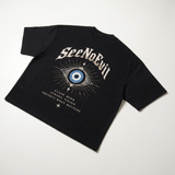 Clear Vision Classic Loose Boxy Tee Black