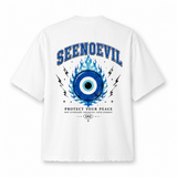 Flaming Eye Heavyweight Vintage Washed Frayed Tee