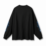 Stay Focused Oversized Unisex Long Sleeve T-Shirt - Black