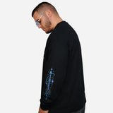 Stay Focused Oversized Unisex Long Sleeve T-Shirt - Black