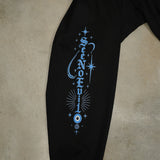 Stay Focused Oversized Unisex Long Sleeve T-Shirt - Black