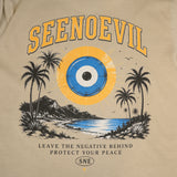 Beach Heavyweight Vintage Washed Frayed Tee