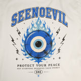 Flaming Eye Heavyweight Vintage Washed Frayed Tee