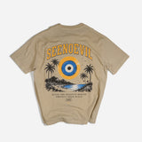 Beach Heavyweight Vintage Washed Frayed Tee