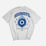 Flaming Eye Heavyweight Vintage Washed Frayed Tee