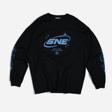 Stay Focused Oversized Unisex Long Sleeve T-Shirt - Black